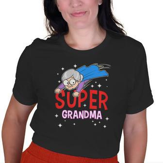 Super Grandma Superhero Grandmom Hero Grandmother Old Women T-shirt | Mazezy