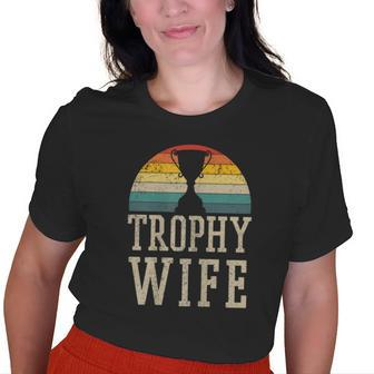 Trophy Wife Vintage Wedding Anniversary Old Women T-shirt | Mazezy