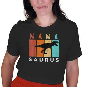 Vintage Mamasaurus Family Mama Saurus Dinosaurs Grandma Grab Old Women T-shirt | Mazezy