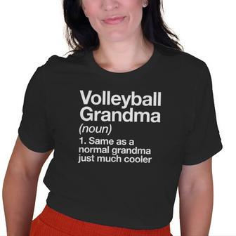 Volleyball Grandma Definition Sports Old Women T-shirt | Mazezy