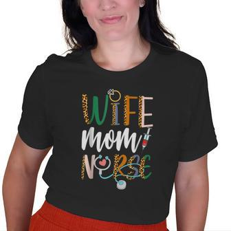 Wife Mom Nurse Womens Rn Lpn Nurse Week 2023 Old Women T-shirt | Mazezy