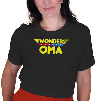 Wonder Oma Mom Grandma Old Women T-shirt | Mazezy