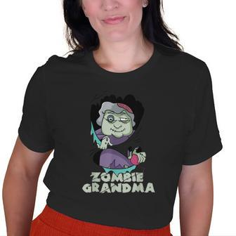 Zombie Grandma Family Halloween Costume Old Women T-shirt | Mazezy