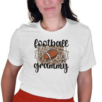 Football Grammy Grandma Grammy Of A Football Player Old Women T-shirt | Mazezy