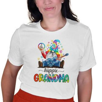 Hippie Grandma Gnome Tie Dye Old Women T-shirt | Mazezy