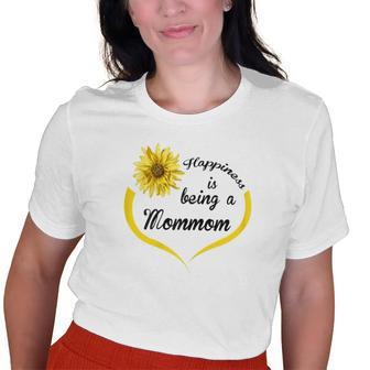 Mommom Happiness Is Being A Mommom Old Women T-shirt | Mazezy