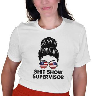 Shitshow Supervisor Mom Dad Boss Manager Teacher Old Women T-shirt | Mazezy