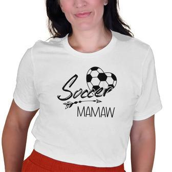 Soccer Mamaw Womens Grandma Old Women T-shirt | Mazezy