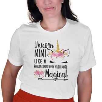 Unicorn Mimi Like A Regular Mimi Grandma Only Magical Old Women T-shirt | Mazezy
