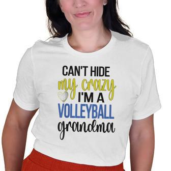 Im A Volleyball Grandma Of A Volleyball Player Grandma Old Women T-shirt | Mazezy