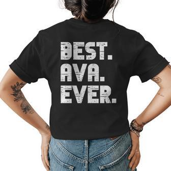 Best Ava Ever Popular Birth Names Ava Costume Womens Back Print T-shirt - Seseable