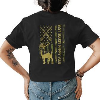 Best Buckin Pappy Ever Deer Hunting Bucking Christmas Gift For Mens Womens Back Print T-shirt - Seseable