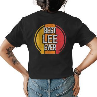 Best Lee Ever Funny Lee Name Womens Back Print T-shirt - Seseable