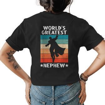 Best Nephew Ever Worlds Greatest Nephew Womens Back Print T-shirt - Seseable