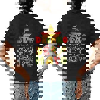 Cinco De Mayo Drinko De Mayo Fiesta Mexican Mens Women Women's Crewneck Short Sleeve Back Print T-shirt - Thegiftio