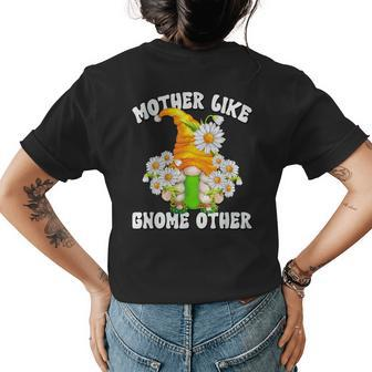 Daisy Mom Saying For Mothers Day Florist Gardening Gnome Womens Back Print T-shirt | Mazezy