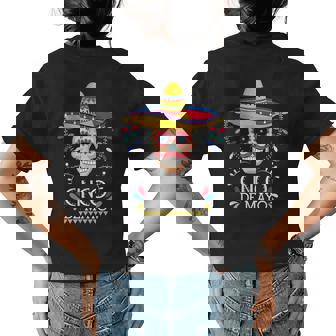 Funny Cinco De Mayo Fiesta Squad Mexican Party Cinco De Mayo Women's Crewneck Short Sleeve Back Print T-shirt - Thegiftio