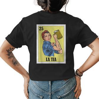 Funny Mexican Design For Aunt La Tia Women's Crewneck Short Sleeve Back Print T-shirt - Thegiftio UK