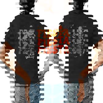 Groovy Fiesta Squad Cinco De Mayo Mexican Fiesta 5 De Mayo Women's Crewneck Short Sleeve Back Print T-shirt - Thegiftio