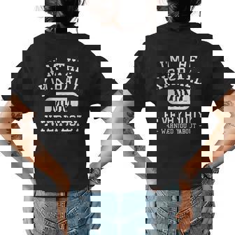 Im The Kickball Mom Everybody Warned You About Womens Back Print T-shirt | Mazezy