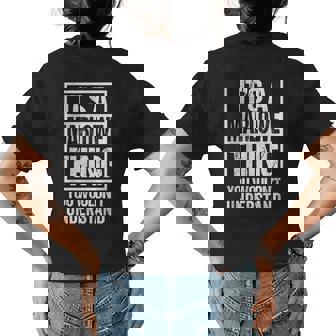 Its A Marlowe Thing You Wouldnt Understand First Name Womens Back Print T-shirt - Seseable