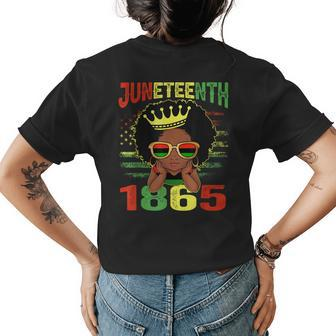 Junenth Is My Independence Day Junenth 1865 Women Kid  Womens Back Print T-shirt