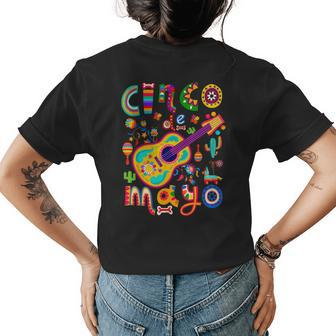Men Girls 5 De Mayo Mexican Lets Fiesta Cinco De Mayo Gift For Women Womens Back Print T-shirt - Seseable