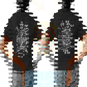 Native American Strong Indigenous Woman Colorful Vintage Women's T-shirt Back Print | Mazezy