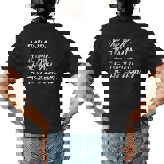 Pap Pap The Man The Myth The Legend Funny Family Kids Womens Back Print T-shirt - Seseable
