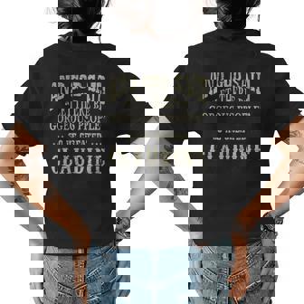 Personalized Birthday Gift Idea For Person Named Claudine Womens Back Print T-shirt | Seseable CA