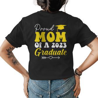Proud Mom Of A 2023 Graduate | Mom Pride Graduation Women's Crewneck Short Sleeve Back Print T-shirt - Thegiftio UK