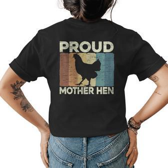 Proud Mother Hen Chicken Lover Mama Best Mom Ever Farmer Gift For Womens Womens Back Print T-shirt - Seseable