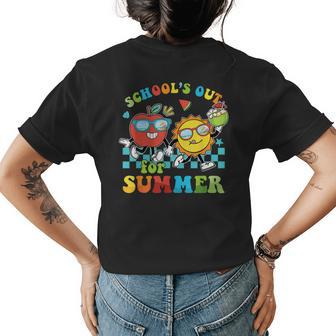 Schools Out For Summer Teacher Life Last Day Of School  Womens Back Print T-shirt