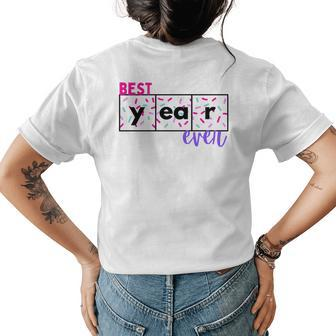 Best Year Ever Reading Teacher End Of School Women's Crewneck Short Sleeve Back Print T-shirt - Thegiftio UK