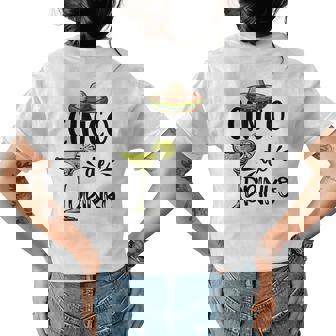 Cinco Drinko De Mayo Fiesta Squad Mexican Party 5 De Mayo Women's Crewneck Short Sleeve Back Print T-shirt - Thegiftio