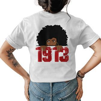 Delta 1913 Sorority Sigma Friend Paraphernalia Women's T-shirt Back Print | Mazezy