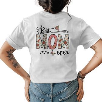 Mothers Day Best Mom Ever Gifts From Daughter Women Mom Kids Womens Back Print T-shirt - Seseable