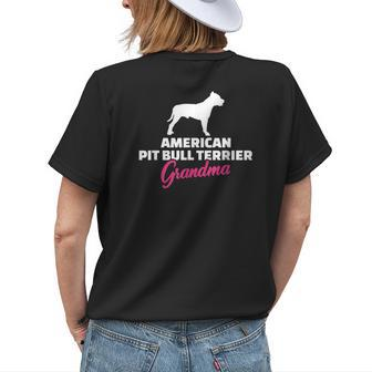 American Pit Bull Terrier Grandma Women's T-shirt Back Print | Mazezy