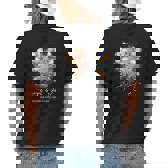 Bears Balloons Grandma Can Bearly Wait Gender Reveal Women's T-shirt Back Print | Mazezy