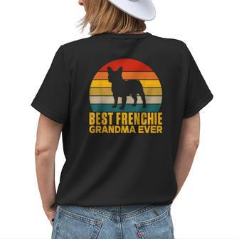 Best Frenchie Grandma Ever Frenchie Grandma Womens Back Print T-shirt - Seseable