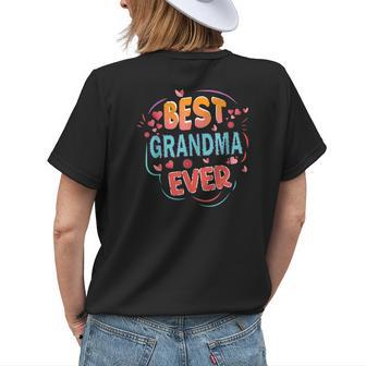 Best Grandma Ever Mothers Day Grandma Christmas Gifts Womens Back Print T-shirt - Seseable