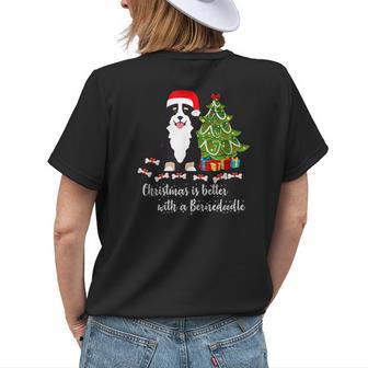 Christmas Bernedoodle Mom Dad Grandma Women's T-shirt Back Print | Mazezy DE