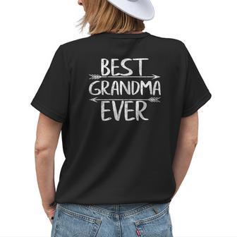 Cute Mothers Day Funny Grammy Gift Best Grandma Ever Gift For Womens Womens Back Print T-shirt - Seseable