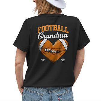 Football Grandma Grandmother Grammy Women's T-shirt Back Print | Mazezy
