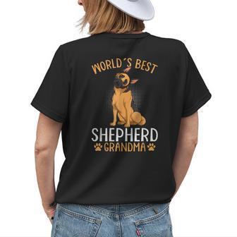 German Shepherd Grandma Dog Women Women's T-shirt Back Print | Mazezy