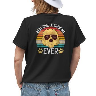 Goldendoodle Best Doodle Grandma Ever Gift For Womens Womens Back Print T-shirt - Seseable