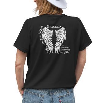 Grandma Guardian Angel Memorial For Loss Of Grandma Women's T-shirt Back Print | Mazezy