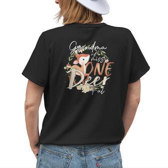 Grandma Of Miss Onederful Girl 1St Birthday Party Matching Women's T-shirt Back Print | Mazezy
