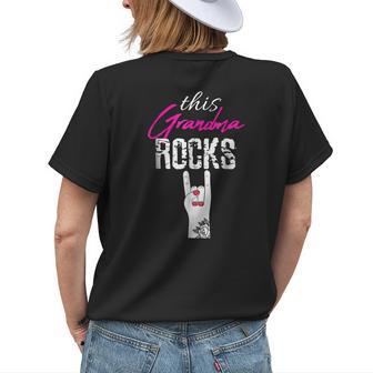 Grandma Rocks Tattooed Nana Christmas Women's T-shirt Back Print | Mazezy