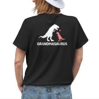 Grandmasaurus Grandma Dinosaur Women's T-shirt Back Print | Mazezy